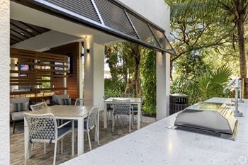 Courtyard & entertainment center
